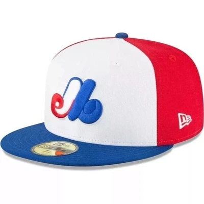 Montreal Expos White Cooperstown Collection Men 59FIFTY Fitted Cap -5950 In Box