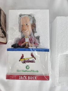 St Louis Cardinals Jack Buck Announcer Bobblehead w/ Voice Chip SGA w/ Box - Bild 1 von 5
