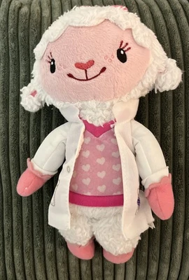 Disney Jr Doc McStuffins 8” Lambie in Lab Coat Muñeco de Peluche Juguete de Peluche Solo Juega Foto 1 de 4