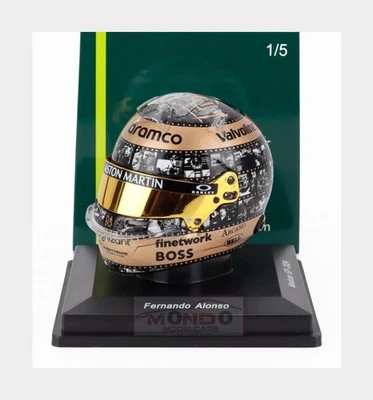 1:5 SPARK Bell Helmet Casco F1 Fernando Alonso #14 Mexico Gp 2024 5HF176 Modellb - Bild 1 von 2