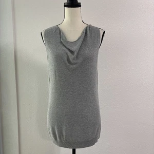 Leichter Pullover Oberteil Damen Banana Republic ärmellos grau Gr. M - Bild 1 von 8