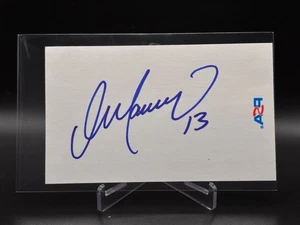 Tarjeta de Billete 3x5 Autografiada por Dan Marino, Pegatina Holograma Auténtico Marino - Imagen 1 de 7