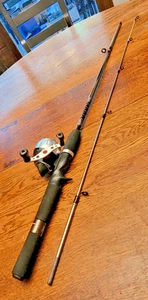 Vintage Zebco Rhino RSC3 Casting Reel & RRC602M Angelrute 2-teilig 6' Combo - Bild 1 von 21