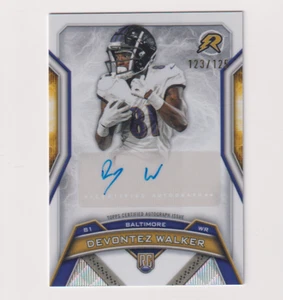 Devontez Walker 2025 TOPPS RESURGENCE WHITE SURGE ROOKIE AUTO /125 RAVENS - Picture 1 of 2