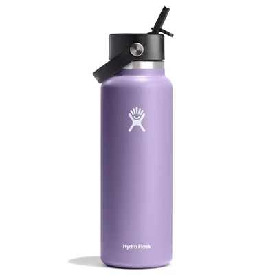 Botella de pajita Hydro Flask 40 oz boca ancha flexible - sombra de luna Foto 1 de 4