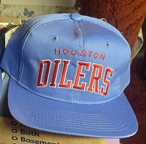 Houston Oilers Vintage Starter Snapback Hats Powder Blue New With Tags Titans - Picture 1 of 4