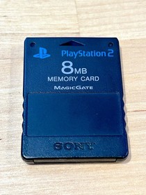 Sony Playstation 2 PS2 Authentic OEM 8MB Memory Card Tested Clean