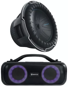 Kicker 51CWQ102 COMP Q 10" 800w Car Subwoofer DVC 2 Ohm Sub+Home Speaker CWQ102 - Picture 1 of 12