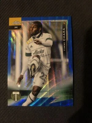 2021 Topps Chrome MLS Blue Wave Refractors #28 Yimmi Chara /199 - NM-MT - Image 1 of 2