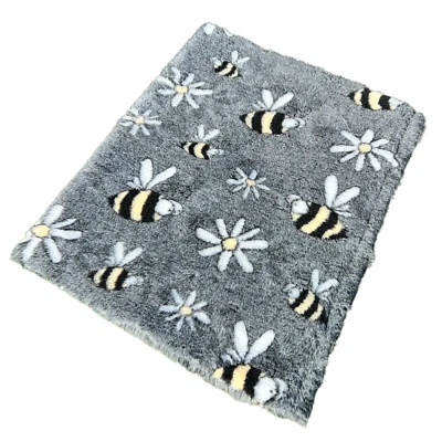 Vet bed Premium dog Bedding Heavy weight Bee Daisy Grey Malb Design whelping - Image 1 of 4