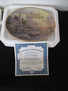 Bradford Exchange Collector Plate, "The Sea of Tranquility", New, COA - Picture 1 of 3