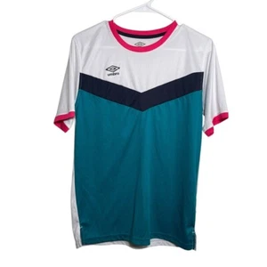 Umbro T-Shirt Youth V-Neck Short Sleeve Colorful Athletic Boy's 18 Tee - Picture 1 of 8