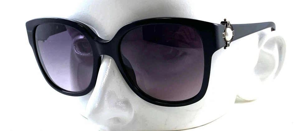 Lanvin Sln504 SLN 504 V93 Blue Black Sunglasses 57-16-140