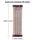 40 Dupont Jump Wire Male - Female  Jumper Breadboard Cable Lead Arduino HOBBY UK