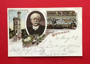Litho AK GÖTTINGEN 1903 Fürst Bismarck mit Bismarckturm ( 57974 - Bild 1 von 2