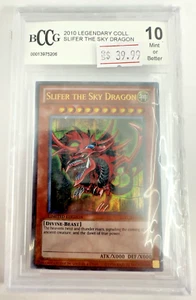 2010 Slifer The Sky Dragon Yugioh Legendary Collection LC01-EN002 BCCG 10 Mint - Picture 1 of 3