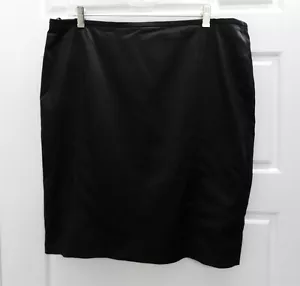 Basler 100% Acetate Black Straight Skirt sz 16 - Picture 1 of 3