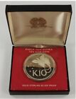 1975 New Guinea 10 Kina - Beautiful Silver Proof Coin - 41.6 Gr. - See Pics -Ogp