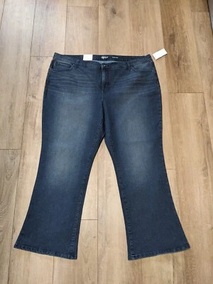 NEW Style & Co Women's Boot Leg Blue Stretch Jeans Size 22WP Tummy Control 44x29 - Image 1 of 4