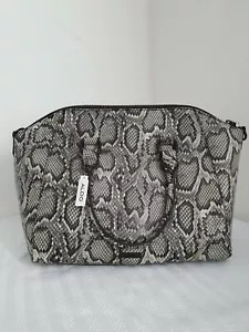 Aldo Casateia Black White Snake Skin Print TOTE BAG - Picture 1 of 12