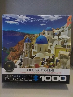 Rompecabezas EuroGraphics Oia Santorini Grecia 1000 piezas 19 x 26 (nuevo/sellado) Foto 1 de 4