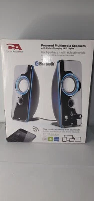 Cyber  Acoustics Powered Speakers w/Color Changing LEDLights Bluetooth - Image 1 of 2