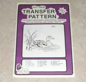 1989 Vintage Cross Pretty Punch Hot Iron Transfer Pattern, #313, Duck, Hunter - Picture 1 of 1