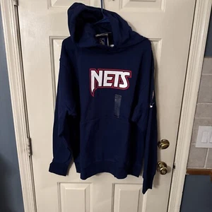 NBA 75th Anniversary Nike Courtside Hoodie XL Nets Brooklyn Fleece 90s Logo NWT - Picture 1 of 6
