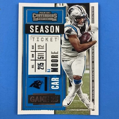 DJ Moore 2020 Panini Contenders Card #89 NFL Carolina Panthers - Image 1 of 2