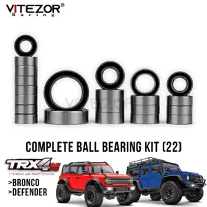 For Traxxas TRX-4M TRX4M Bronco Defender Upgrade Ball Bearings Complete Kit (22) - Picture 1 of 7