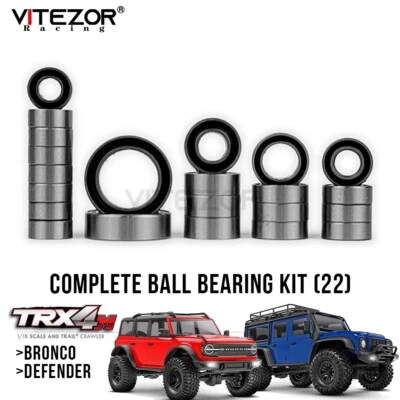 For Traxxas TRX-4M TRX4M Bronco Defender Upgrade Ball Bearings Complete Kit (22) - Image 1 of 4