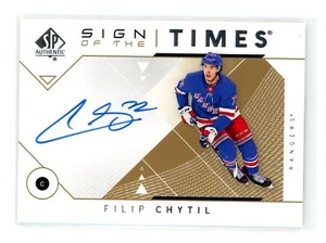 2018-19 SP Authentic Sign of the Times Autograph #SOTTFC Filip Chytil Auto - Picture 1 of 1