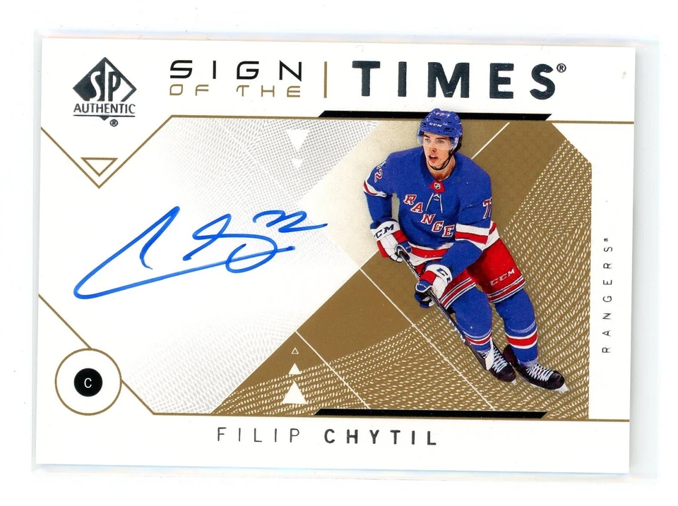 2018-19 SP Authentic Sign of the Times Autograph #SOTTFC Filip Chytil Auto - Image 1 of 1