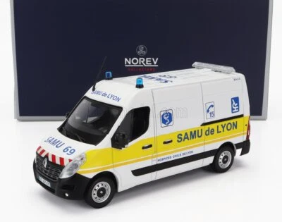 MODELLINO FURGONE STATICO DIECAST RENAULT MASTER SAMU LYON AMBULANZA 2014 1/43 - Immagine 1 di 4