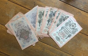 RUSSIA banknote 10 RUBLES 1909 F. Currency Money - Picture 1 of 1