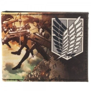 BILLETERA DOBLE PLEGABLE ANIME ATTACK ON TITAN REGIMENT SCOUTING ATTACK (OFICIAL) - Imagen 1 de 1