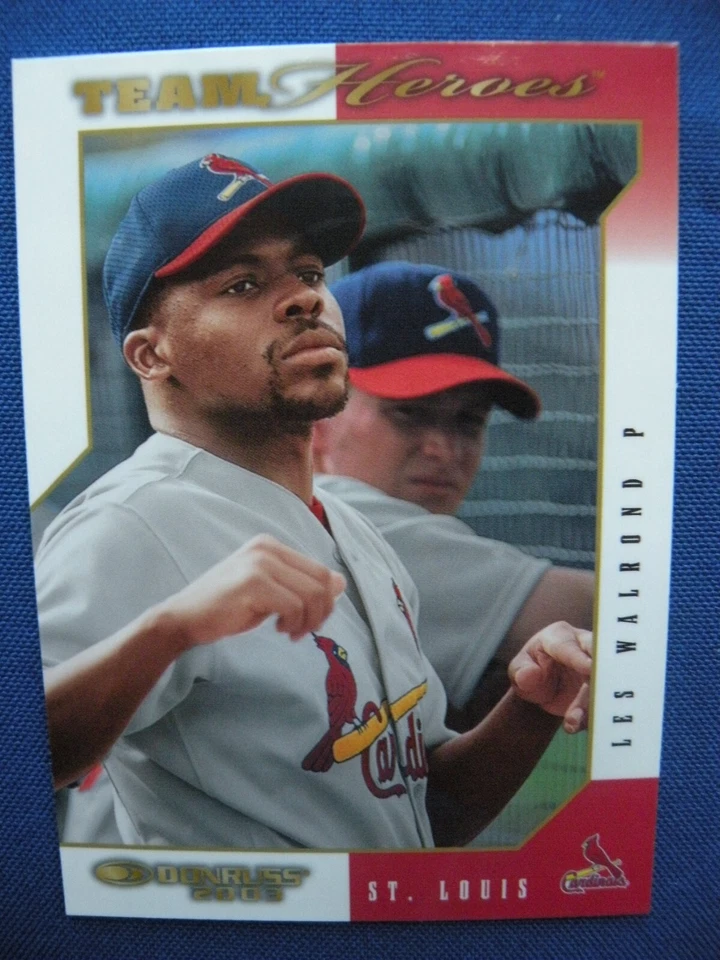 2003 Donruss baseball Team Heroes GLOSSY Les Walrond St. Louis Cardinals #475 - Image 1 of 2