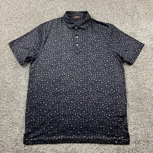 Camisa Polo Rafter C Hombres M Azul Rendimiento Perla A Presión Estampado Completo Western - Imagen 1 de 13