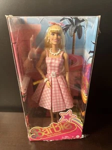 BARBIE THE MOVIE Pink Gingham Dress MARGOT ROBBIE Collectible Doll  - Picture 1 of 3