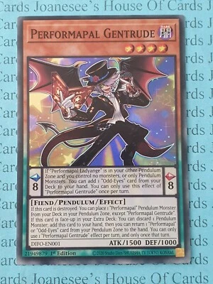 Performapal Gentrude DIFO-EN001 Super Rare Yu-Gi-Oh Card 1st Edition New - Image 1 of 3