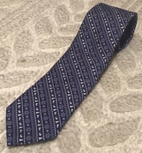 Vineyard Vines Fair Isle gestreifte Krawatte Weihnachten Schneemann Schneeflocke 85 $ - Bild 1 von 5