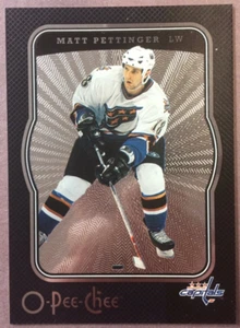2007-08 OPC negro paralelo #494 mate pettinger Washington Capitals 005/100 - Imagen 1 de 2
