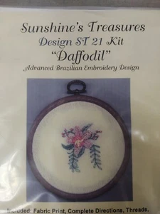 JDR Brazilian Elegance - Sunshine's Treasures Design ST 21 Kit "Daffodil" - Picture 1 of 3