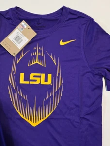 Boys Nike DriFit LSU Tigers Legend Football Licensed T-Shirt Louisiana State Uni - Picture 1 of 2