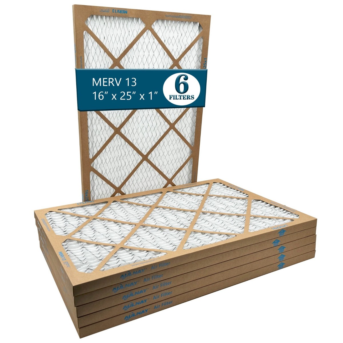 Filterbuy Air Filters 16x24x2 Pleated For HVAC AC Furnace