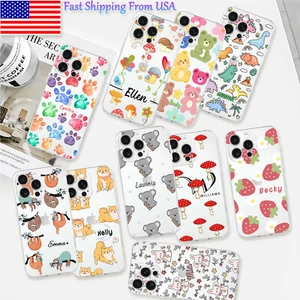 Phone Case For iPhone 16 Pro Max 15 16e 12 13 14 Animal Print Cover Personalised - Picture 1 of 105