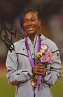 Athletics: Kellie Wells Signed 6X4 Bronze Medal Photo+Coa *London 2012* *Usa*