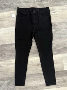 Jeans jegging American Eagle Dream elasticizzato vita alta nero taglia 6 corto - Foto 1 di 11