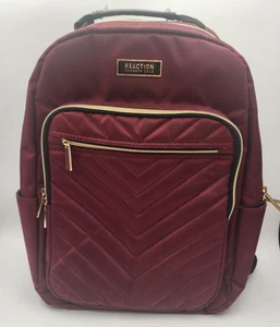 Kenneth Cole Reaction Back Pack Burgundy 15"x11"x7" Outer & Inner Pockets - Picture 1 of 23