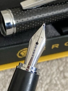 Cross Vintage Fountain pen 18k 750 white gold nib Medium Size With Box - Picture 1 of 14